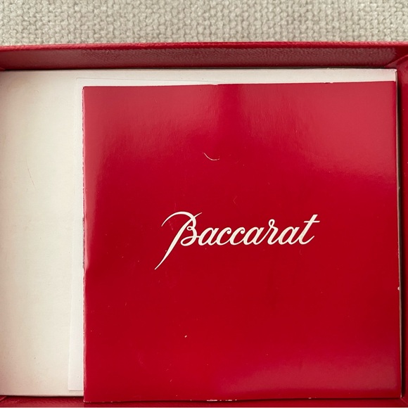 Baccarat crystal clear Heart Pendant Necklace Glass with box - Picture 7 of 8